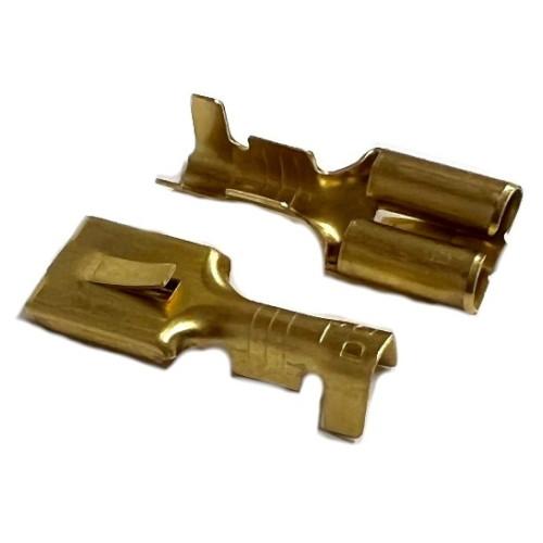 BRIDGE(ブリッジ) 平型端子(250)メス 50個入 PC-006 バイク ギボシ・圧着端子・...