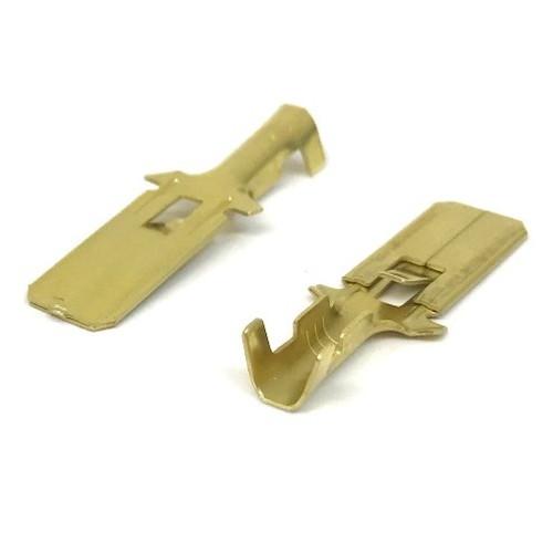 BRIDGE(ブリッジ) 平型端子(350)オス 50個入 NW-1 バイク ギボシ・圧着端子・配線...