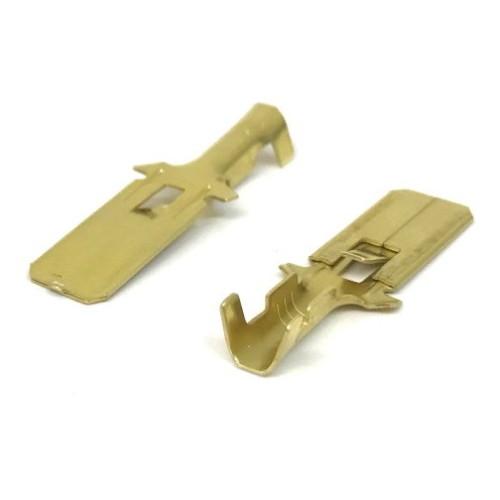 BRIDGE(ブリッジ) 平型端子(350)オス 50個入 PC-013 バイク ギボシ・圧着端子・...