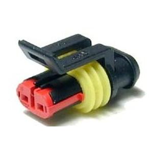 BRIDGE(ブリッジ) 060型 防水2極カプラー メス 5個入 SP-565 バイク ギボシ・圧...