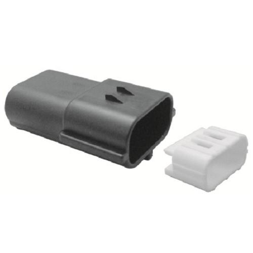 BRIDGE(ブリッジ) 070型 3極防水カプラー オス 5個入 PC-048 バイク ギボシ・圧...