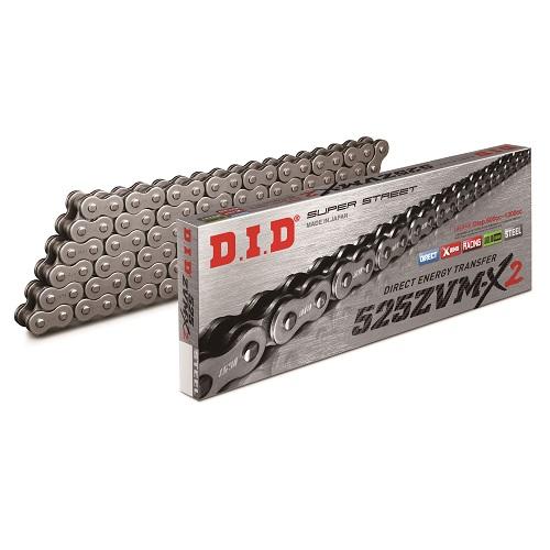 DID(大同工業) ZVM-X2シリーズチェーン 525ZVM-X2-116L ZJ(カシメ) スチ...
