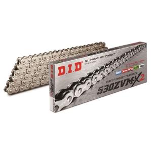 DID(大同工業) ZVM-X2シリーズチェーン 530ZVM-X2-116L ZJ(カシメ) シルバー DID530ZVM-X2-116ZJ S&amp;S バイク
