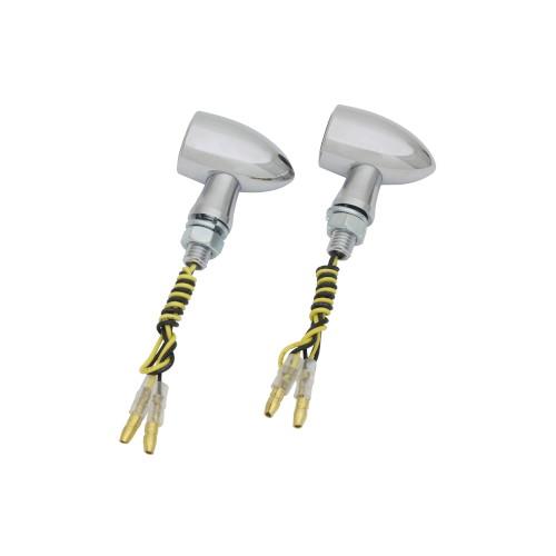 POSH Faith(ポッシュフェイス) アルミ ミニ バレットウィンカー メッキボディ/スモークレ...