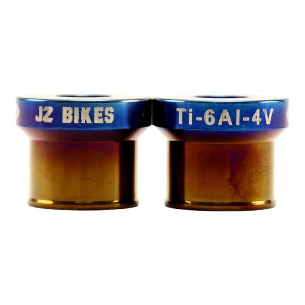 JSM フロントアクスルカラー 2個セット ヒートチタン Ti-6Al-4V 64チタン CYGNU...