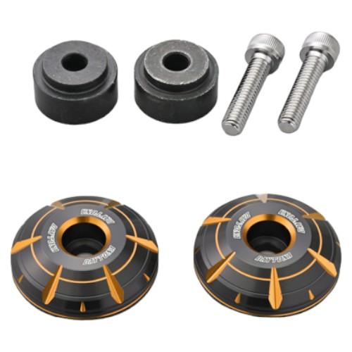 DAYTONA PREMIUM ZONE ハンドルバーエンドプラグ HANABI ゴールド Rebe...