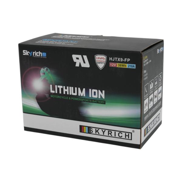Skyrich バイク リチウムイオンバッテリー YTX9-BS YTX7A-BS 互換 HJTX9...
