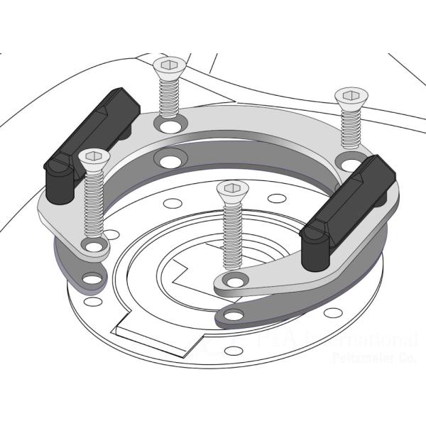 HEPCO&amp;BECKER タンクバッグ用ホルダー タンクリング マルチベーシック 516-007-7...