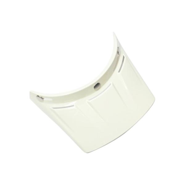 リード工業(LEAD) RUDE(ルード)用 ダックビルバイザー ホワイト PZ-011A バイク ...