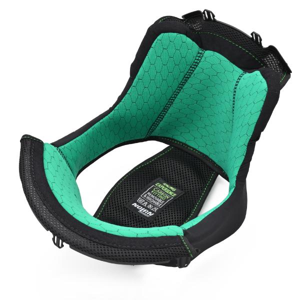 NOLAN(ノーラン) X-804RS センターパッド グリーン S 48769 バイク ヘルメット...