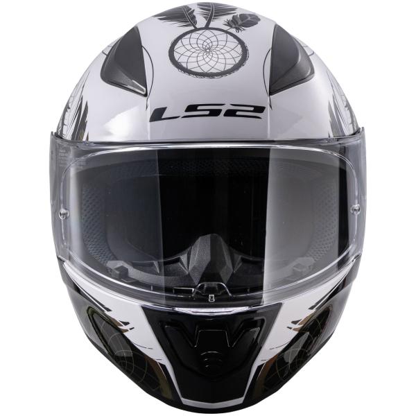 LS2(エルエス2) バイク ヘルメット フルフェイス RAPID II フルフェイス ホワイト/ブ...