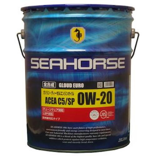 SEAHORSE グラウドユーロ ACEA 0W-20 C5/SP 20L 0018020 自動車 ...