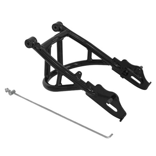 田中商会 ca0573 スチール製 スタビライザー付スイングアーム ブラック 50mmロング バイク