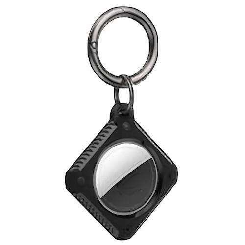 e-cosmo キーホルダー ダイヤ型 for Loshall Tag ブラック 自転車