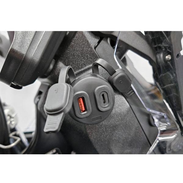 Wunderlich(ワンダーリッヒ) USBデュアルソケット USB-A/USB-C W45011...