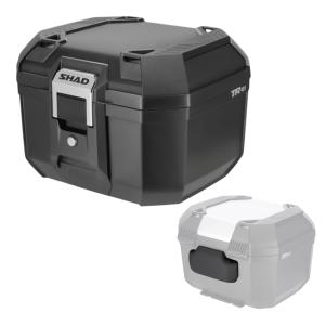 セット] 39L バイク トップケース リアボックス SH39 無塗装ブラック