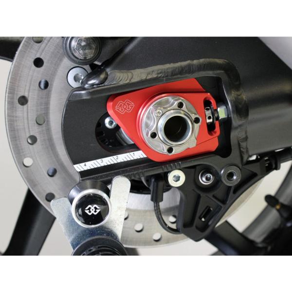 GILLES TOOLING チェーンアジャスター AXB レッド AXBRN45-RD バイク