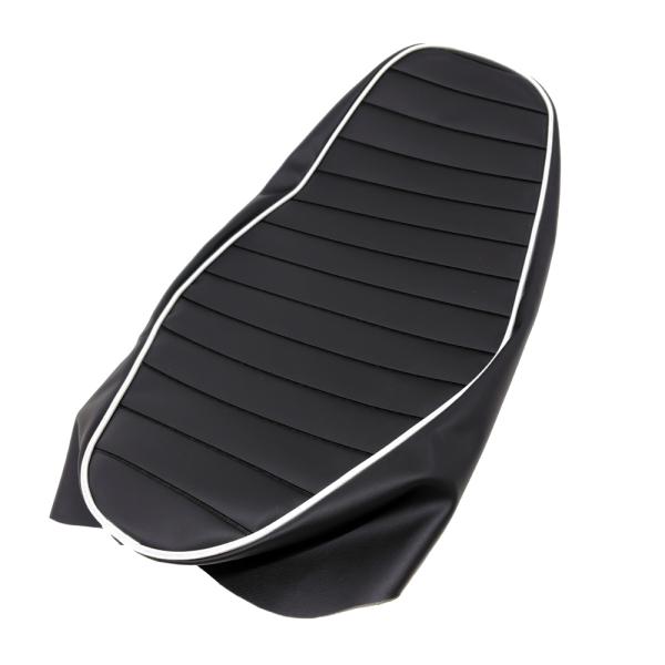 ALBA 日本製シートカバー W650 (EJ650) タックロール仕様 [マットブラック：パイピン...