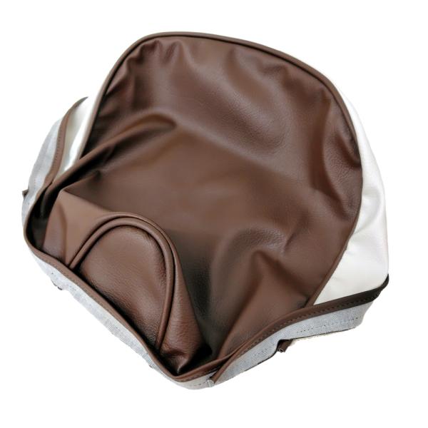 ALBA 日本製シートカバー 張替タイプ ブラウン/ホワイト HCH1063-C500C25P500...