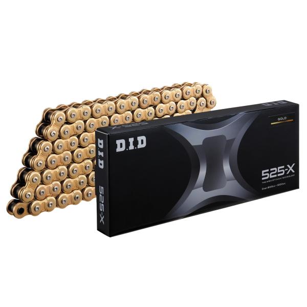 DID(大同工業) バイク 駆動系 チェーン Xシリーズチェーン 525-X-120L ZJ(カシメ...