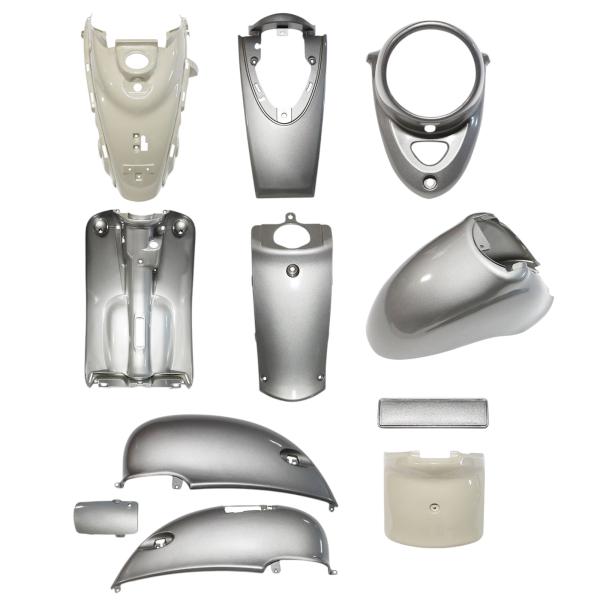 ヤマハ 2st ビーノ VINO 5AU 1型 外装 10点 カウル セット シルバーメタリック1 ...
