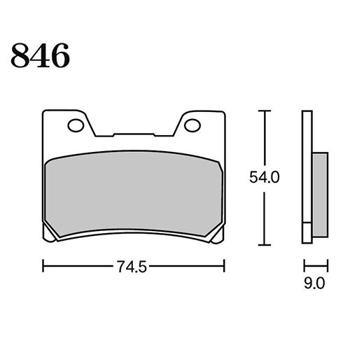 RK Japan FINE ALLOY 55(ファインアロイ55) ブレーキパッド FA5 846 ...