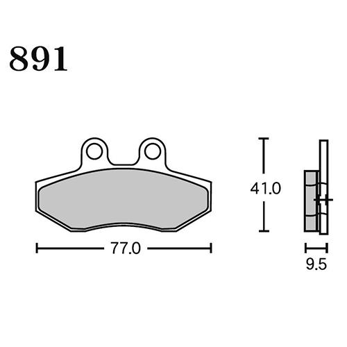 RK Japan FINE ALLOY 55(ファインアロイ55) ブレーキパッド FA5 891 ...
