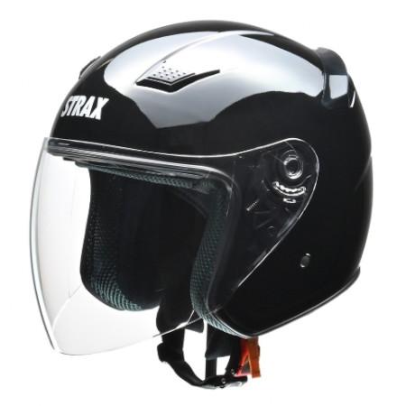 リード工業(LEAD) バイク STRAX(ストラックス) SJ-8 ジェットヘルメット ブラック ...