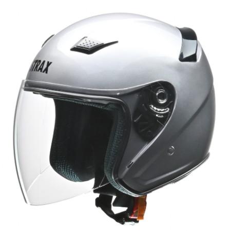 リード工業(LEAD) バイク STRAX(ストラックス) SJ-8 ジェットヘルメット シルバー ...