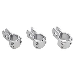 KIJIMA バイク ライト取付クランプ ボルト 3ピースクランプ 1-1/8in クランプ クローム クローム