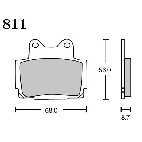 RK Japan MEGA ALLOY X(メガアロイX) ブレーキパッド MAX 811 811M...