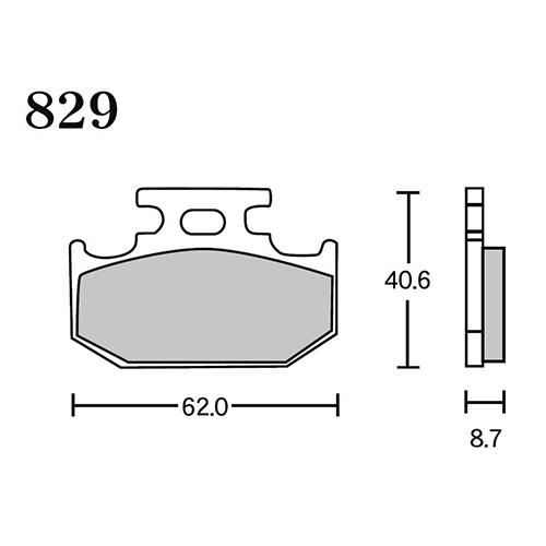 RK Japan MEGA ALLOY X(メガアロイX) ブレーキパッド MAX 829 829M...