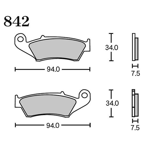 RK Japan MEGA ALLOY X(メガアロイX) ブレーキパッド MAX 842 842M...