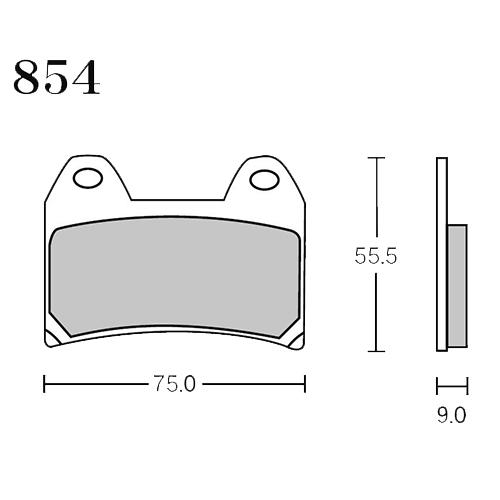 RK Japan MEGA ALLOY X(メガアロイX) ブレーキパッド MAX 854 854M...