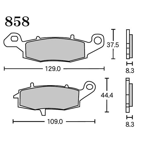 RK Japan MEGA ALLOY X(メガアロイX) ブレーキパッド MAX 858 858M...