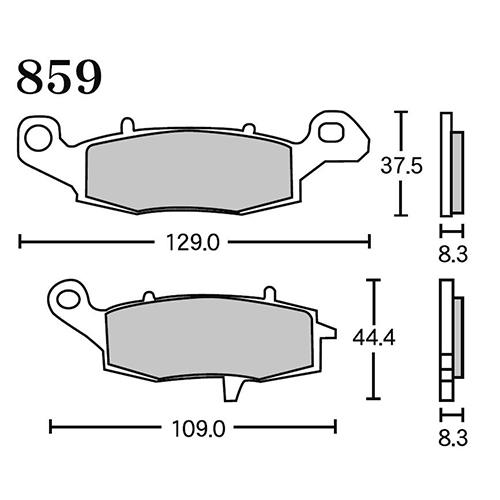 RK Japan MEGA ALLOY X(メガアロイX) ブレーキパッド MAX 859 859M...