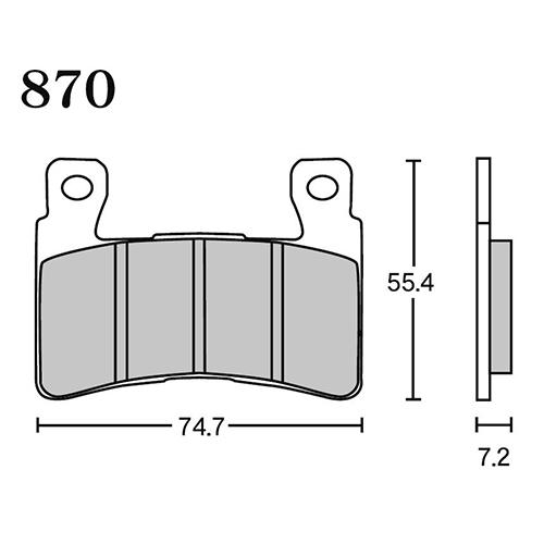 RK Japan MEGA ALLOY X(メガアロイX) ブレーキパッド MAX 870 870M...