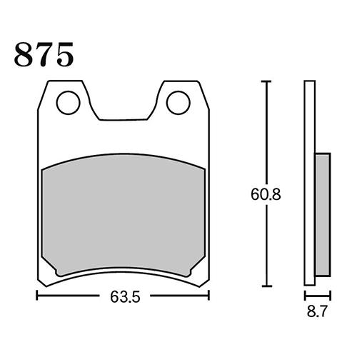 RK Japan MEGA ALLOY X(メガアロイX) ブレーキパッド MAX 875 875M...