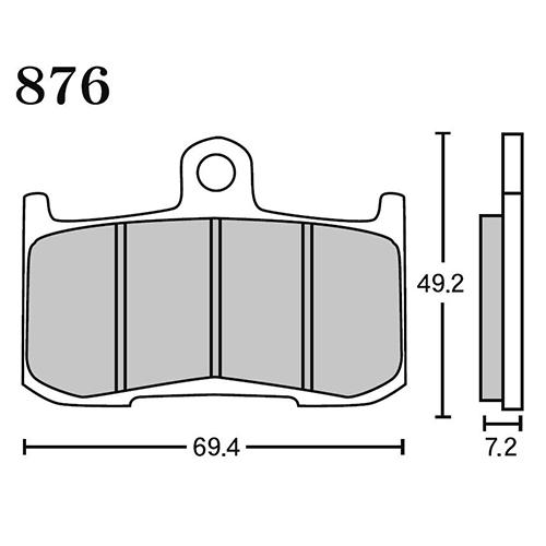 RK Japan MEGA ALLOY X(メガアロイX) ブレーキパッド MAX 876 876M...