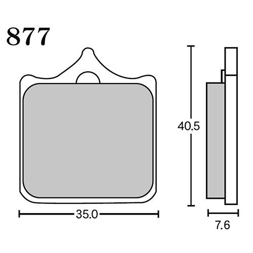RK Japan MEGA ALLOY X(メガアロイX) ブレーキパッド MAX 877 877M...