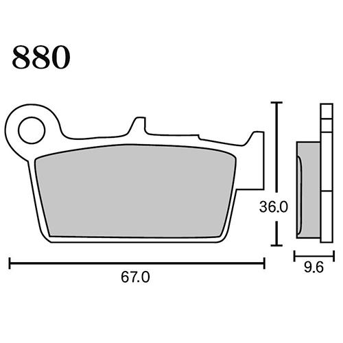 RK Japan MEGA ALLOY X(メガアロイX) ブレーキパッド MAX 880 880M...