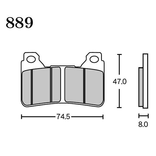 RK Japan MEGA ALLOY X(メガアロイX) ブレーキパッド MAX 889 889M...