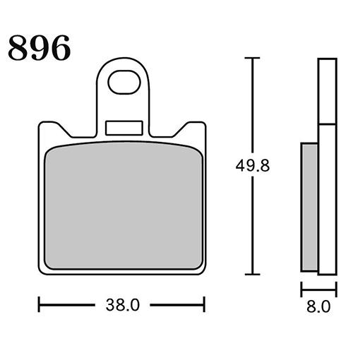RK Japan MEGA ALLOY X(メガアロイX) ブレーキパッド MAX 896 896M...