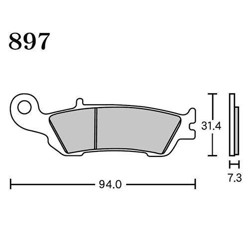 RK Japan MEGA ALLOY X(メガアロイX) ブレーキパッド MAX 897 MAX8...