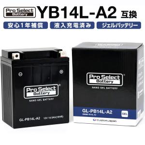 ProSelect(プロセレクト) バイク GL-PB14L-A2 ナノ・ジェルバッテリー(YB14L-A2 互換)(ジェルタイプ 液入充電済) PSB133 密閉型MFバッテリー