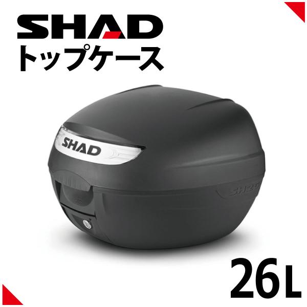 SHAD(シャッド) バイク トップケース リアボックス SH26 無塗装ブラック インキー無し キ...