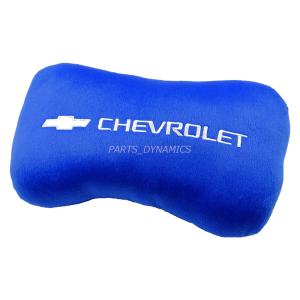 シボレー CHEVY 純正 ネックパッド ネックピロー クッション ブルー CHEVROLET GENUINE ACCESORIES｜partsdynamics