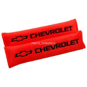 シボレー CHEVY 純正 シートベルト パッド カバー レッド CHEVROLET GENUINE ACCESORIES クリックポスト送付｜partsdynamics