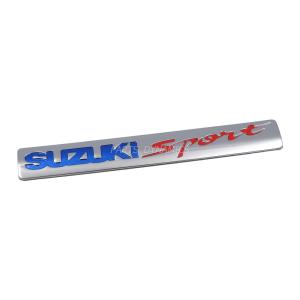 SUZUKI SPORT エンブレム 縦 2.4cm x 横 18.8cm 海外 スズキ 純正 輸出仕様 スズキスポーツ SUZUKI GENUINE PARTS クリックポスト送付｜partsdynamics