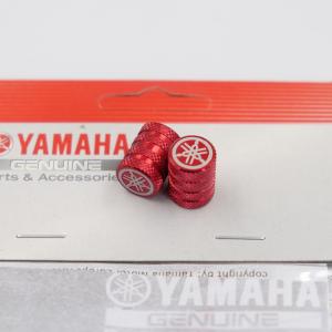 送料無料 ポイント消化 ヤマハ純正 音叉 エアーバルブキャップ Type1 レッド アルミ 長さ 16mm x 外径 12.5mm YAMAHA GENUINE PARTS クリックポスト送付｜partsdynamics